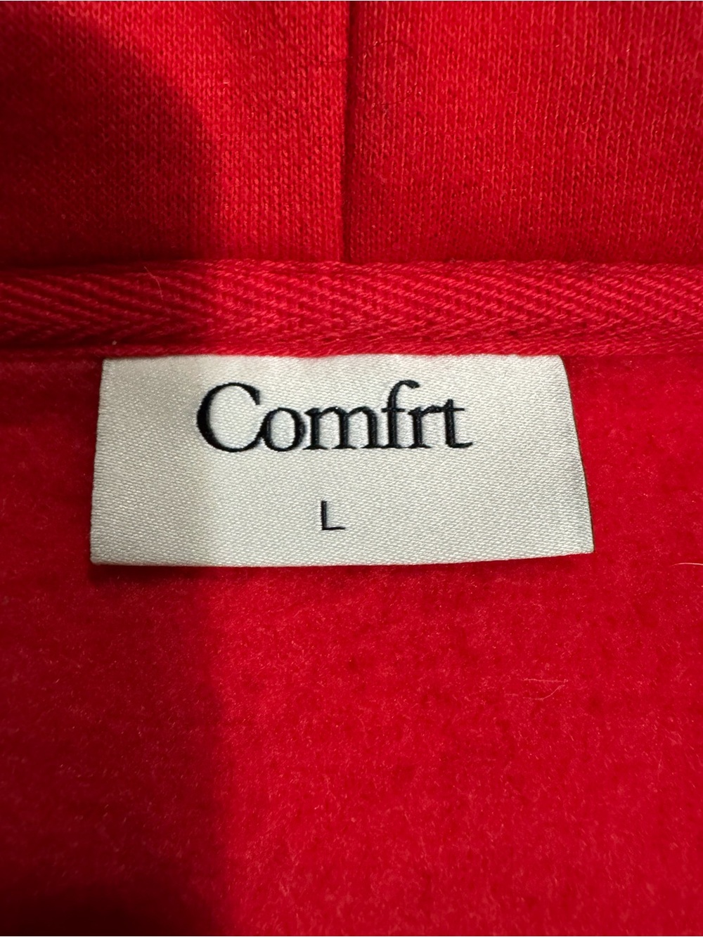 Comfrt Red Full-Zip Hooded Sweatshirt - Picture 4 of 4